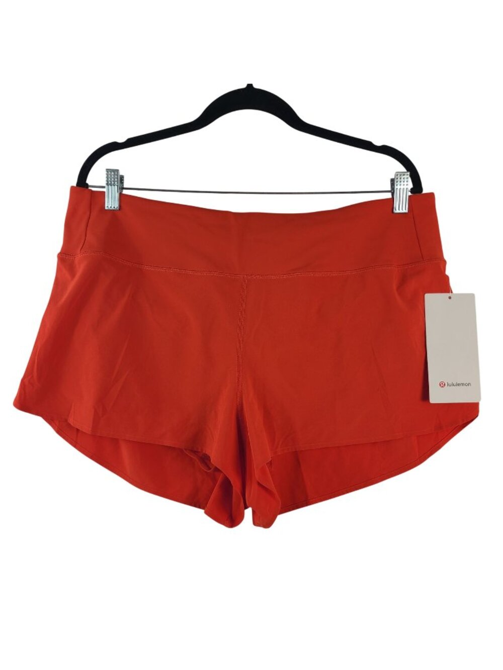 NEW Lululemon Speed Up High-Rise 2.5" Mesh Vent Shorts Sz XL Orange